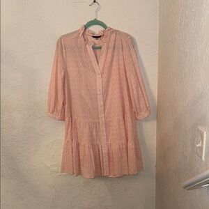 Tommy Hilfiger Pale Pink Eyelet Dress
